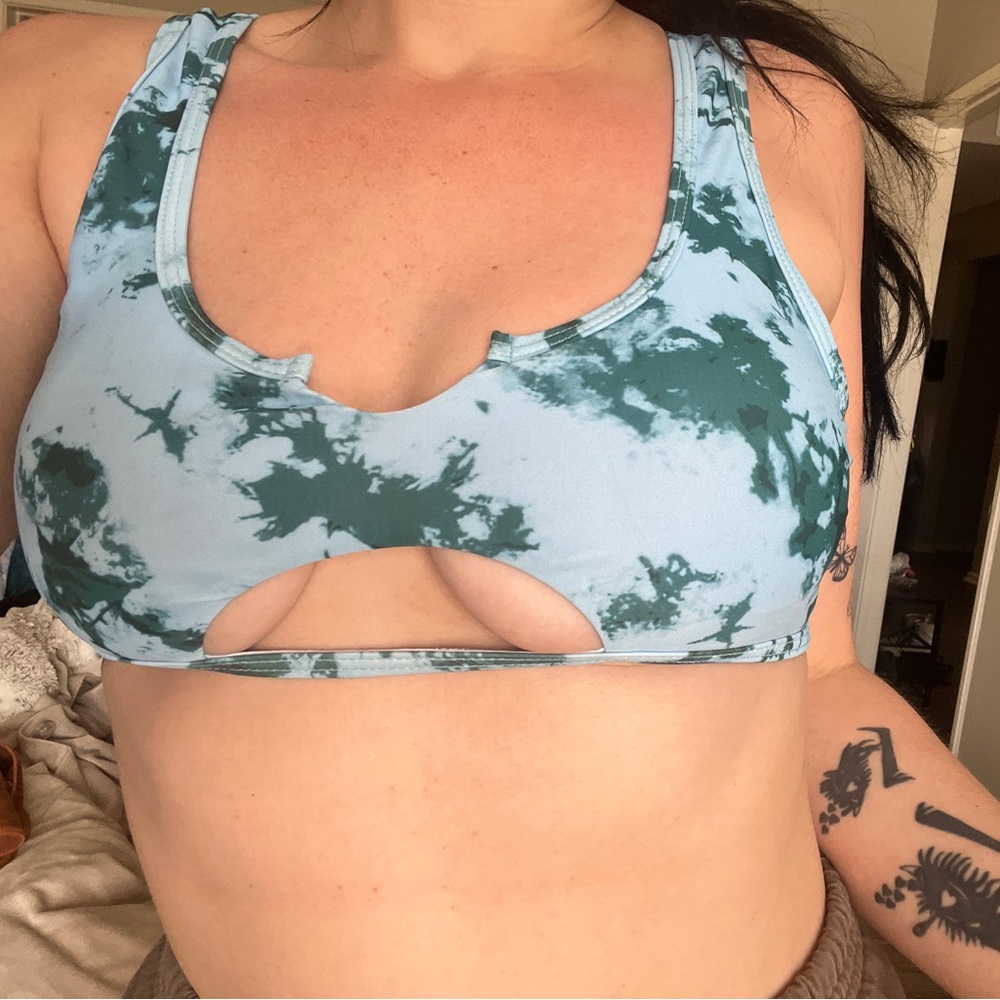tie dye bikini top